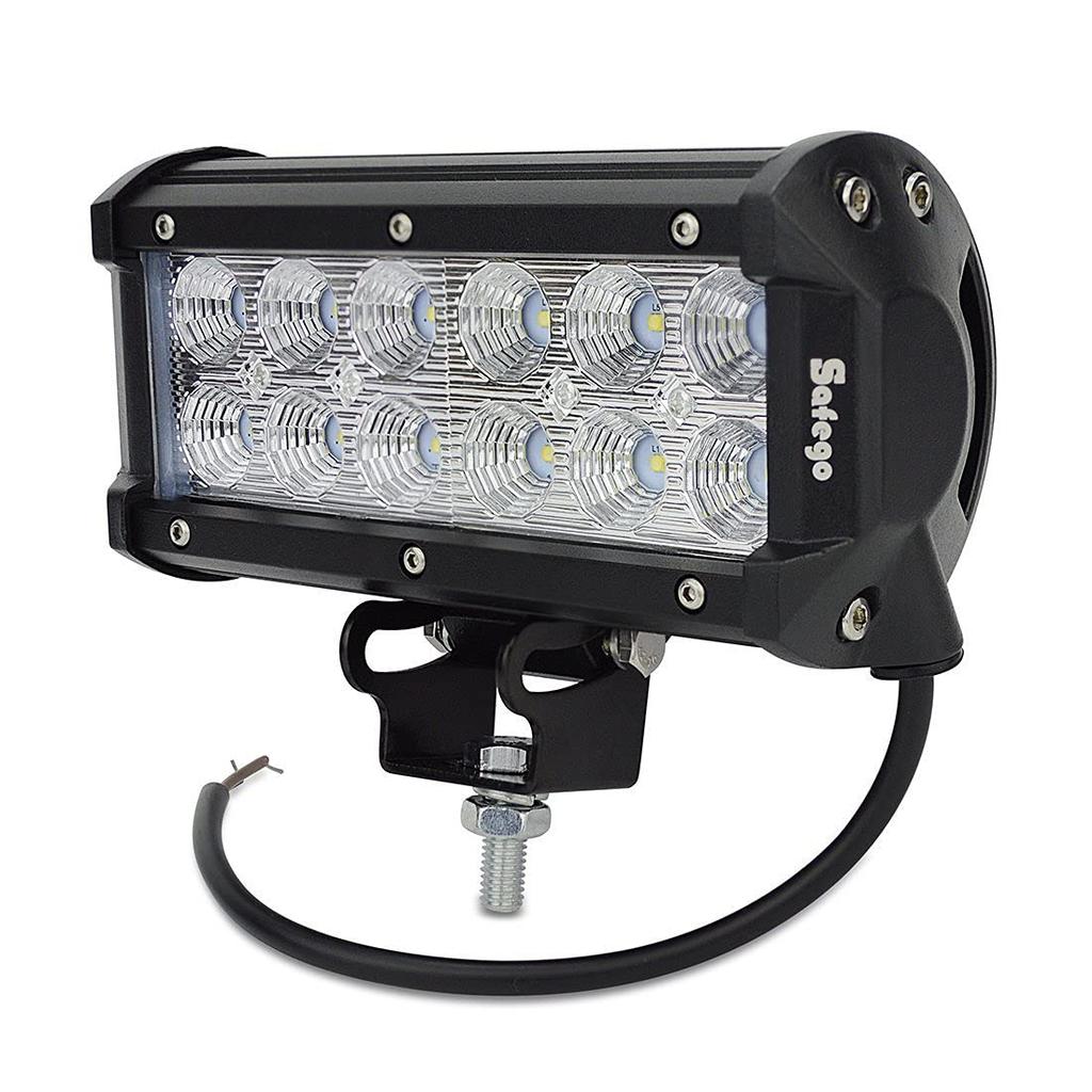 LED Work Light, Wide Angle, 36W, Waterproof, IP68, 12V-24V, 12 LEDs, for Light Trucks, Small Tractors/Trucks/Machinery/Boats/Work Vehicles, Noiseless,