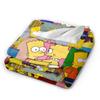 S-Simpsons Bart Lisa Family Moments Blanket Comfortable  Bedding Throws Spring Adults Bedroom Travel Office Bedspread