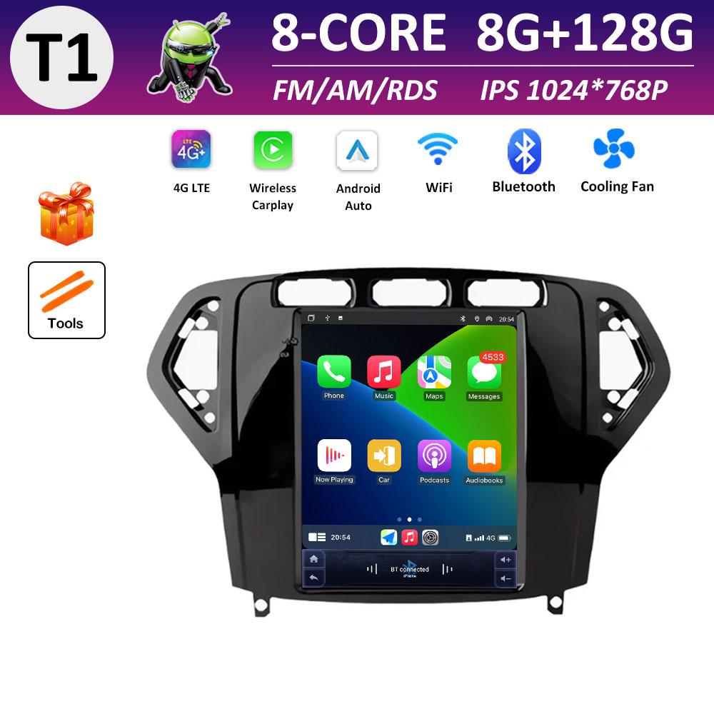 For Ford Mondeo 2007 2008 2009 - 2010 GPS Navigation IPS Touch Screen Android Smart System Wireless Carplay Accessories WIFI DSP