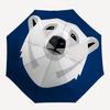 1pc Polar Bear Fashionable Automatic Opening/Closing Folding Umbrella with 8 Bones, Windproof Portable, Daily Use018