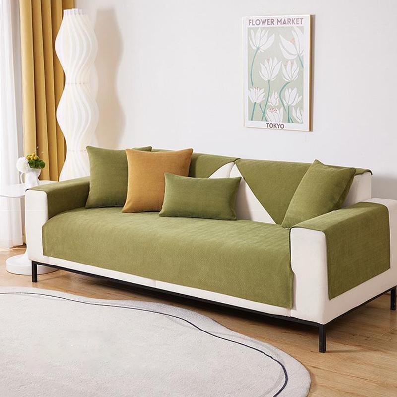 Thickened Sofa Cover Chenille Four Seasons Universal Pet Kids Cushion Non-slip Sofa Protective Cover Living Room Sofa Blanket