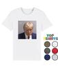 Donald Trump Mugshot Jail Headshot TRUMP 2024 Funny T-Shirt Fake News Joke Top