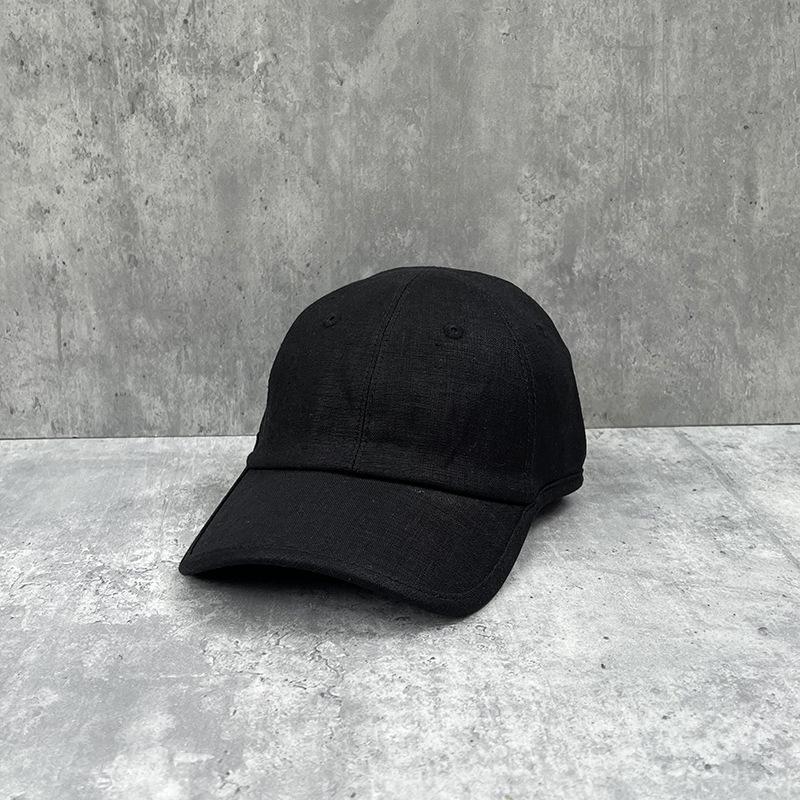 25 Linen Breathable Baseball Cap Women'S Summer Face Small Visor Versatile Simple Sun Protection Cap