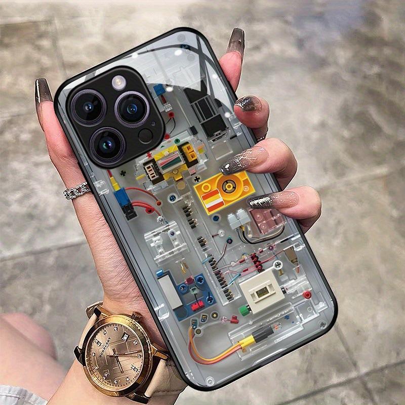 Iphone16 Mobile Phone Case 17promax Tempered Glass Case Apple 17 Personalized Circuit Board Protective Case 15 apple 17