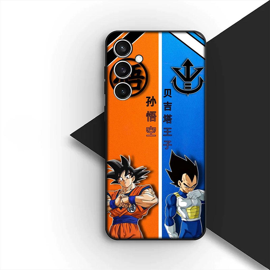 Cover for Samsung Galaxy S25 S24 S23 FE Ultra Plus S7 Edge S25+ S23+ A56 5G Case Dragons Gokus Balls DragonBalls Vegeta Super