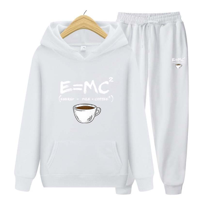 Pánské teplákové soupravy Jarní Podzim Coffice Potisk Mikina Mikina s dlouhým rukávem Mikina na jogging Kalhoty Patchwork Fitness Run Suit Oblečení