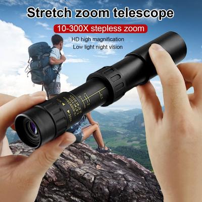Teleskop s velkým zvětšením 10-300×40 Zoom Monokulární Lovecký Kapesní Monokulár s optickým hranolem