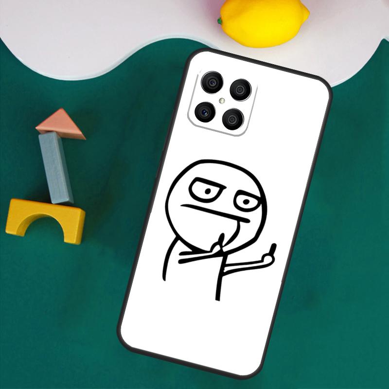 Funny Man Middle Finger Case For Honor Magic 7 Lite 5 6 Honor 200 Pro 50 70 90 Lite X9a X8a X8 X9 X8b X9c X9b Cover