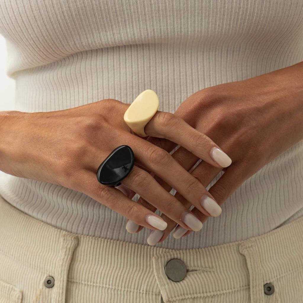 Anelli Ingemark Vintage Boho Massicci in Resina Acrilica per Donne 2026 Nuova Tendenza Anelli Creativi Geometrici per Dita Gioielli Estetici