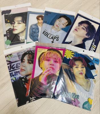 [USED] BTS Bangtan Jimin File Set of 7 with Double-Sided Design
