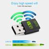 600Mbps USB WiFi Dongle Bluetooth Adapter Wireless Drive-Free Dual Band 2.4/5GHz