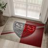 VfB Stuttgart Design Crystal Velvet Carpet Cozy Non?Slip Printed Rug For Bedroom Living Room Entrance