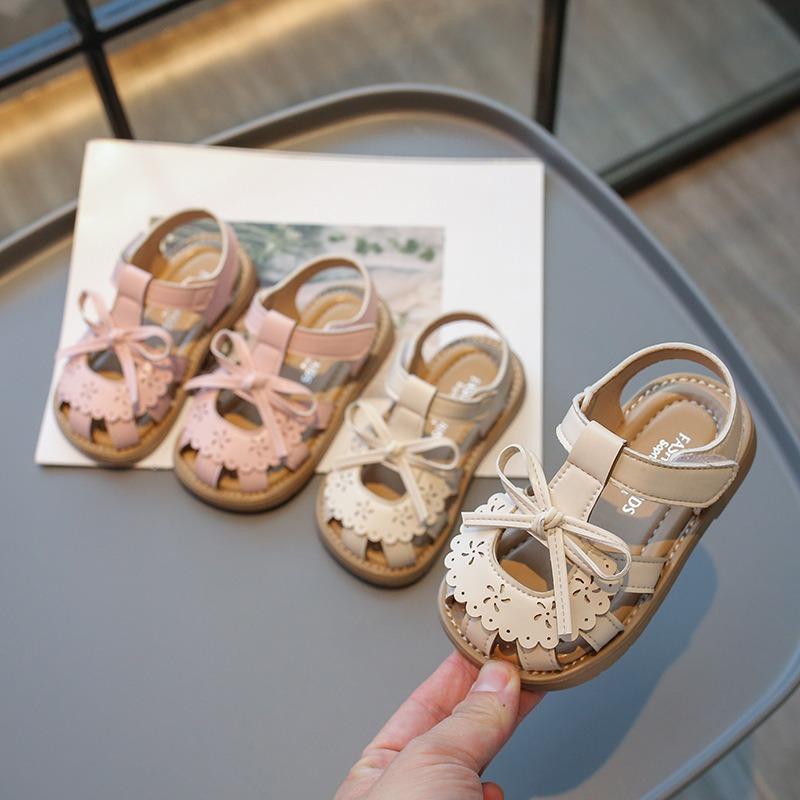 Closed-toe Hollow Out Girls Sandals, Kids Beach Shoes, Toddler Princess Shoes