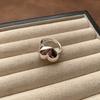 Welfare Cold Wind Resin Ring Zircon Ring Versatile Spiral Ring Fashionable Personality Women