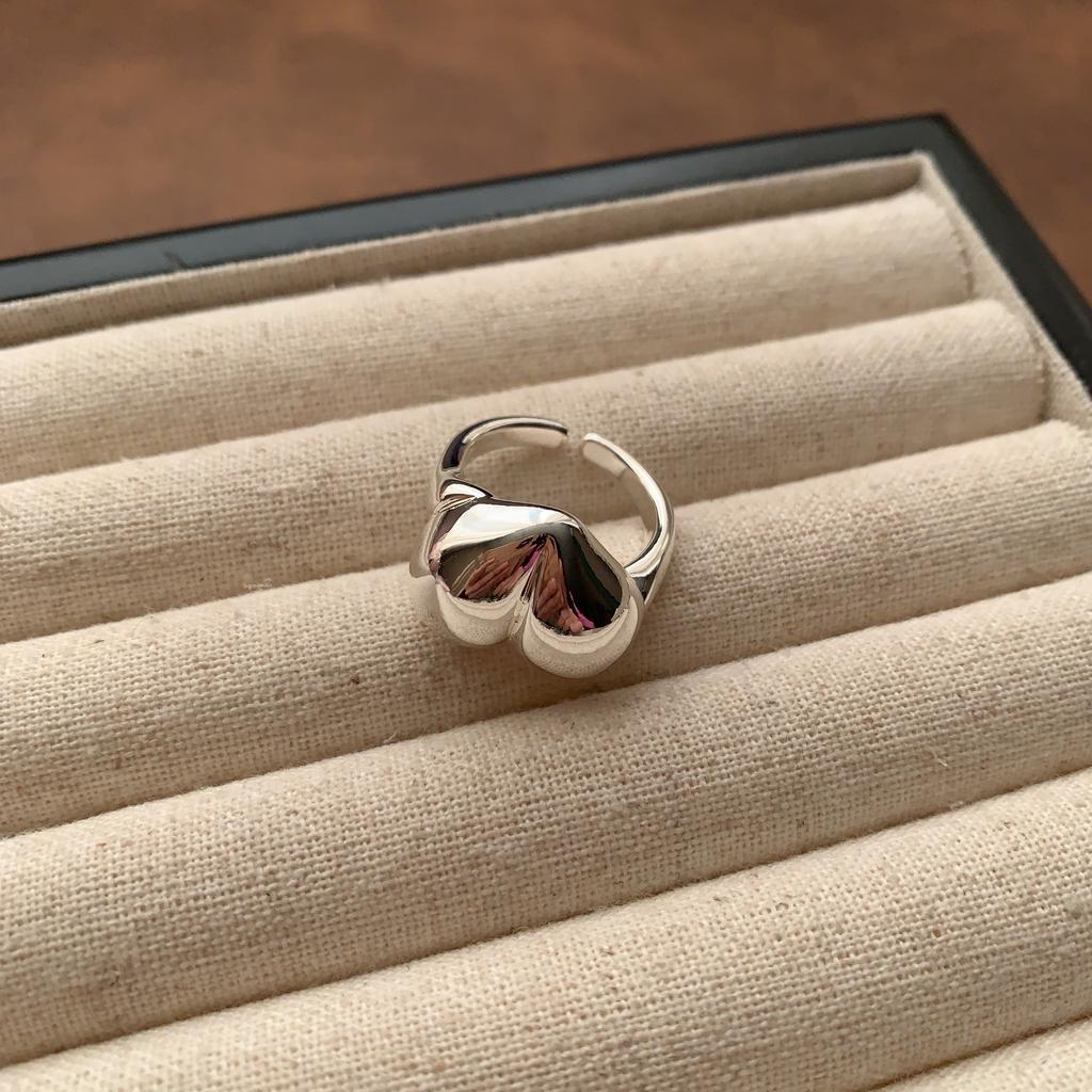 Welfare Cold Wind Resin Ring Zircon Ring Versatile Spiral Ring Fashionable Personality Women