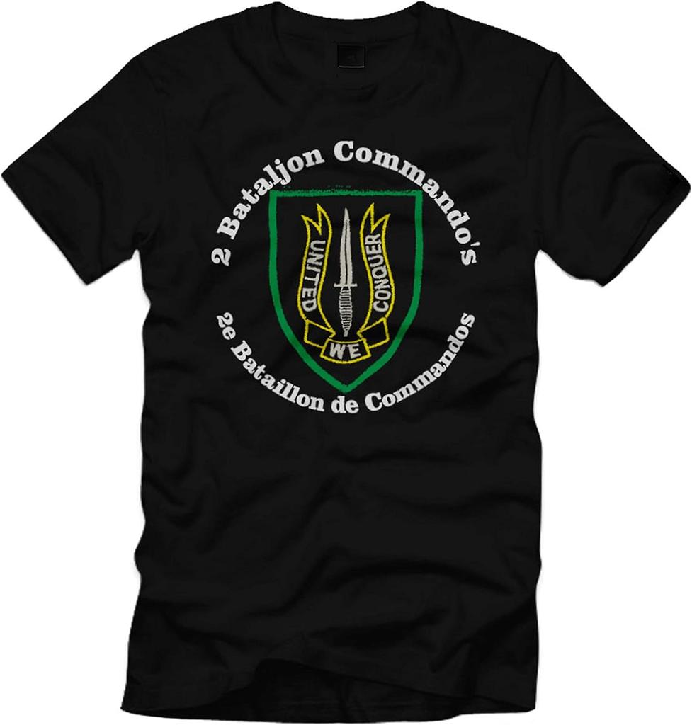 Belgium Army Special Forces 2nd Para Commando Battalion Regiment Para T Shirt
