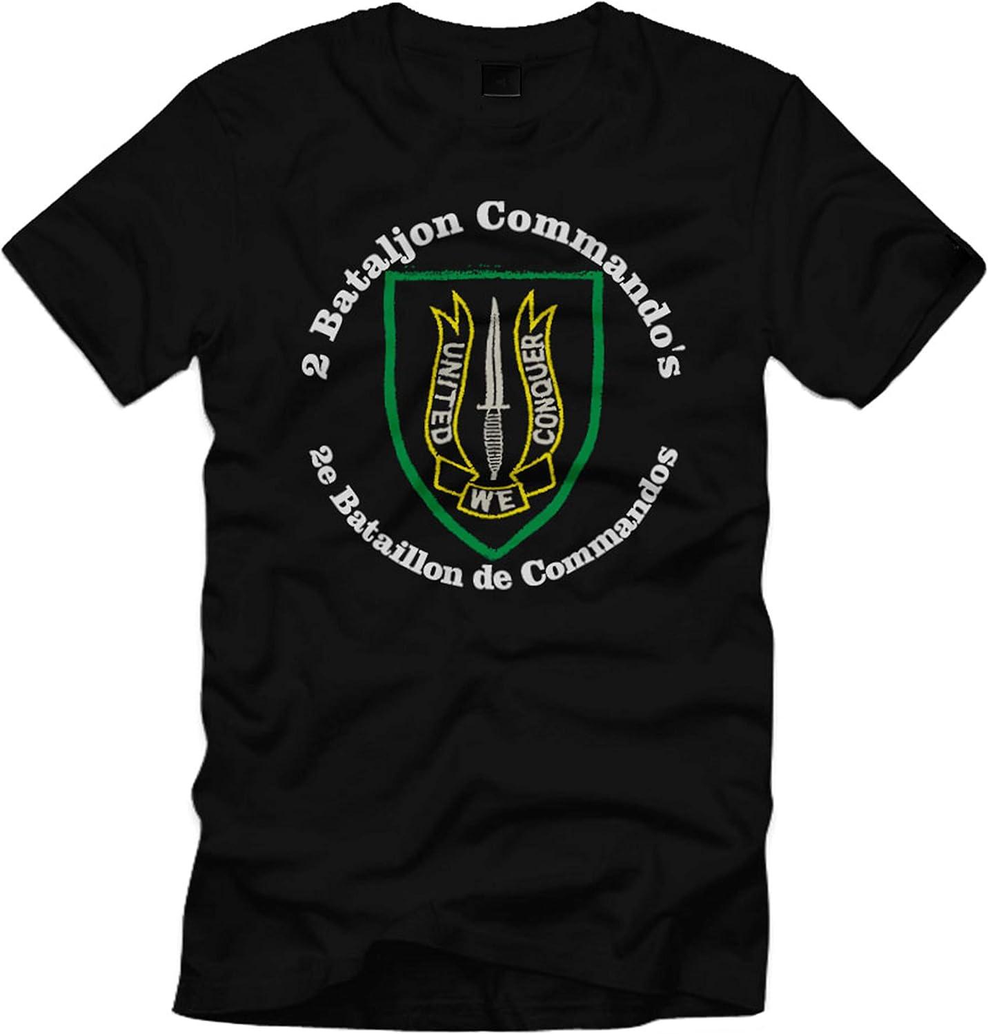 

Belgium Army Special Forces 2nd Para Commando Battalion Regiment para T Shirt S