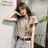 New summer Korean version of foreign style short-sleeved t-shirt women's ins super explosive loose and thin short top tide