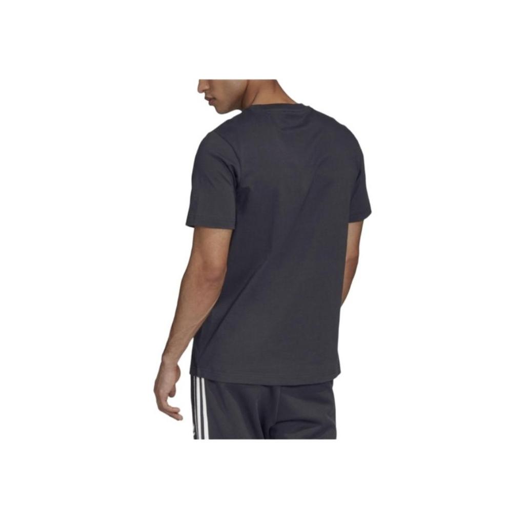 Adidas Originals Sprt Series Fashion Round Neck Pullover Short Sleeve T-Shirt Men Tops Dark-Gray GD5813