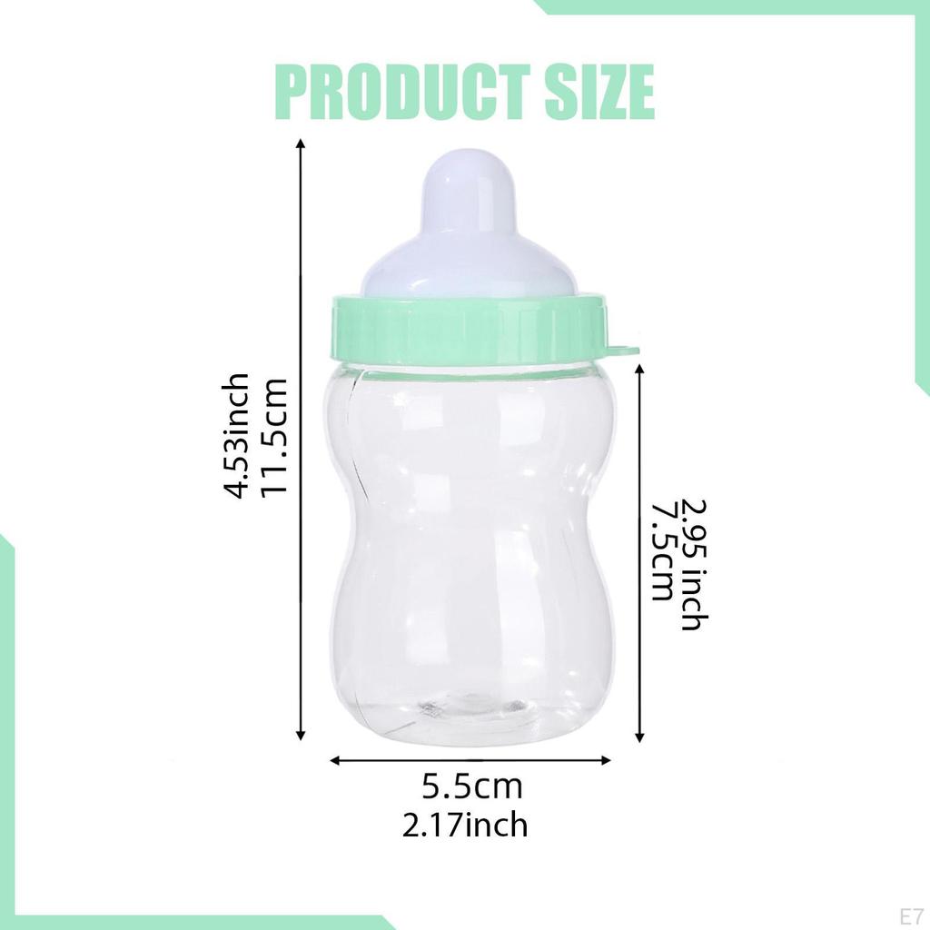 Candy Jar Bottle Piggy Bank Baby Shower Favor Container for Christmas Sugar Festive Year