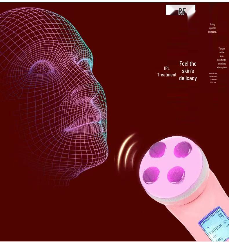 LED Beauty Device: Face Mask Lifting, Firming, and Rejuvenation with EMS & RF Technology
