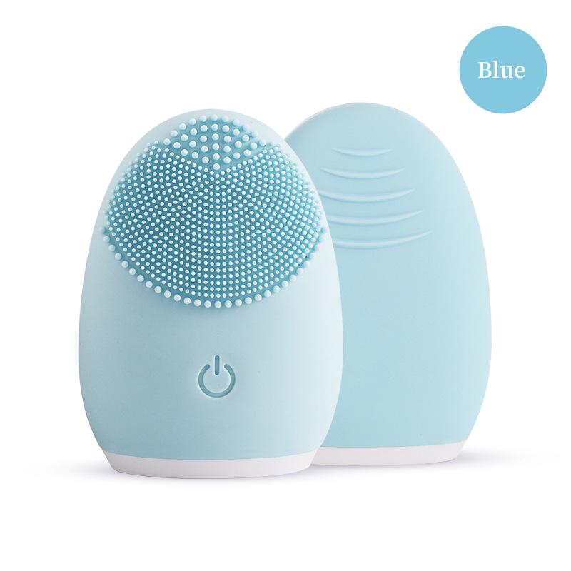 Electric Facial Cleansing Brush for Women - Soft Silicone Makeup Remover & Massager