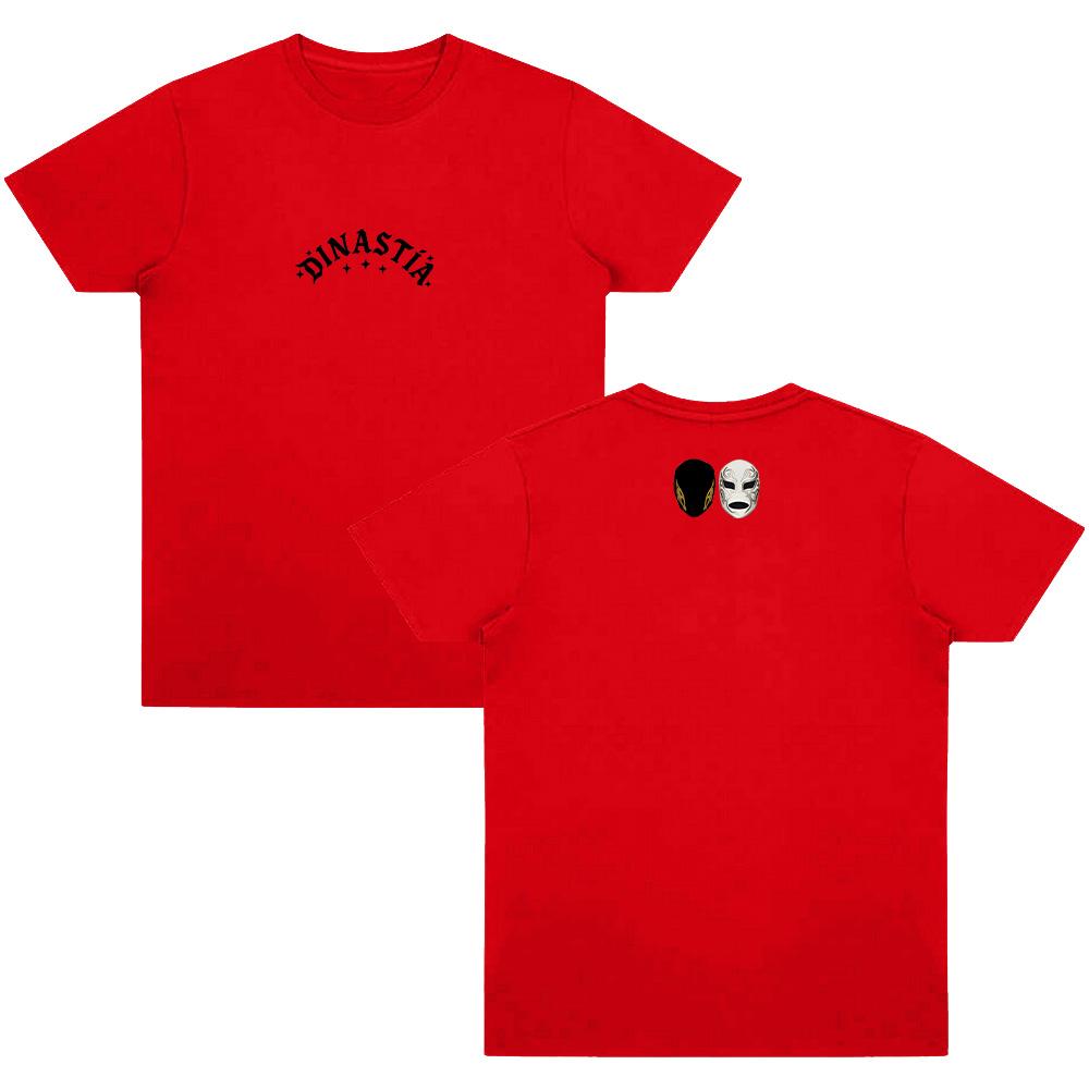 

Peso Pluma Dinastía Logo T-Shirt Comfort for Fan T Shirt Fashion Men Short Sleeve Tops Y2K Tee Shirt Women Cotton T-Shirt Casual XXL червоний