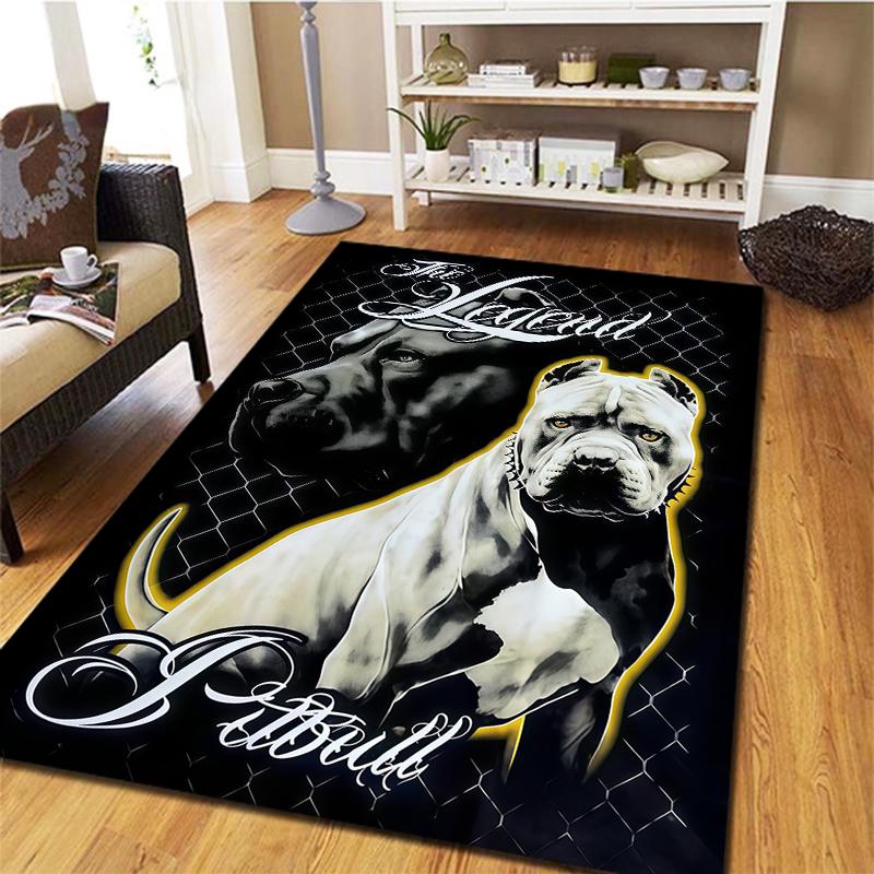 Serious Dark Animals Pattern Square Carpet,Area Rug,Carpet Rug for Living Room Bedroom Sofa Playroom Decor,Non-slip Floor Mat,Holiday Birthday Gifts