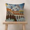 Abstract Ring Art Retro Travel Pillow Cushion Cover Pillowcase Living Room Sofa Home Decor Customized