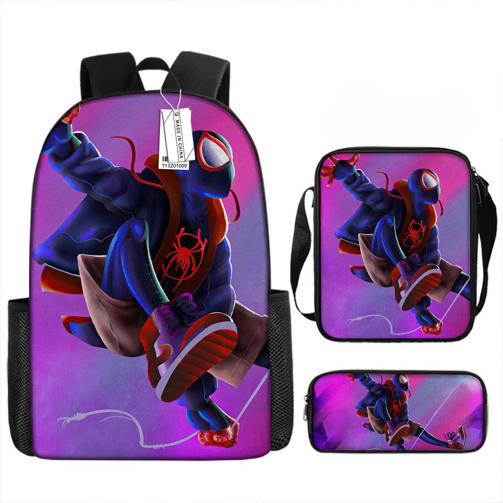 Mochila de Desenho Animado Mochila Escolar Estampada Estojo Bolsa Ombro