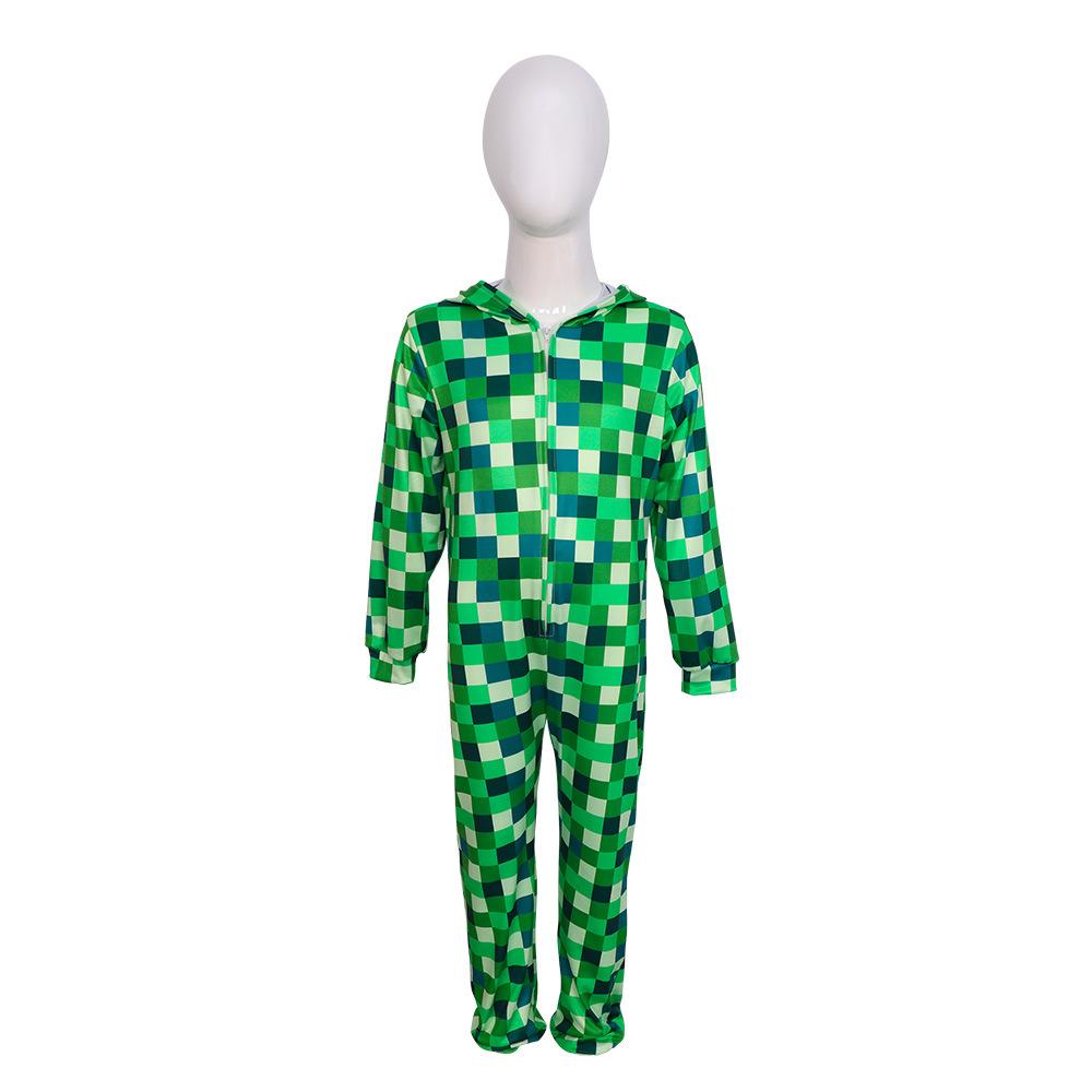 Cosplay costumes, Halloween costumes, my world Y square onesie cosplay real people with the same children's stage performance