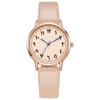 Fashion Ladies Brand Watches Simple Round Arabic Numbers Hand Women Quartz Watches Casual Leather Strap Clock Gift Wristwatches