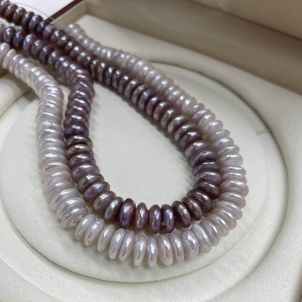 1String, Luxury Natural Freshwater Pearls, 13-14mm, Handmade Rice Pearl Beads for Jewelry Making DIY, Cheapest Items Available 36cm