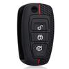 3 Button Silicone Car Remote Key Fob Cover Case For Ford Ranger C-Max S-Max Focus Mk3 Galaxy Mondeo Transit Tourneo Custom