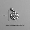 Retro Titanium Steel Cross Necklace Pendant - Stainless Steel DIY Jewelry Accessory, Fade-Resistant