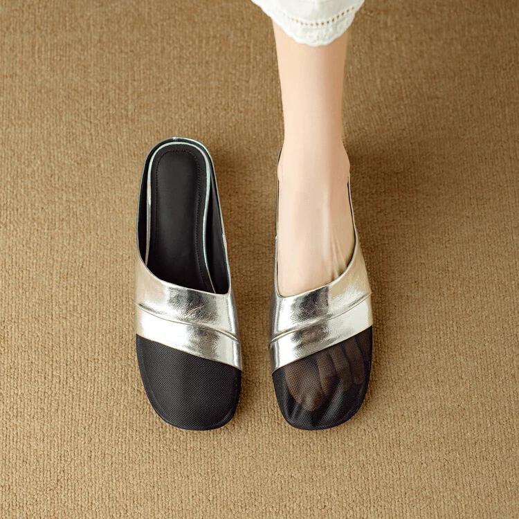 Fashion Breathable Mesh Shoes Comfortable Elegan Waterproof Shoe 2025 Luxury Slides High Quality Pvc Women's Slippers and Ladies Sandals