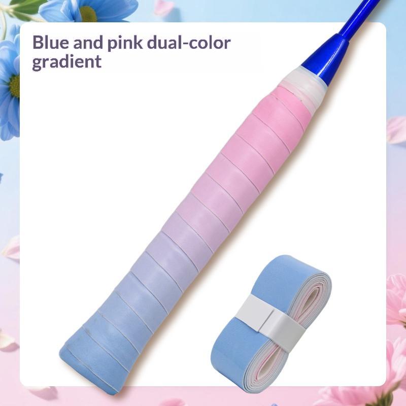 Non-slip Gradient Color Sport Racket Overgrip Sweat Absorbent Durable Grip Tape for Tennis Badminton Training