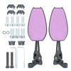 Versatile Motorcycle Scooters Side Mirrors Anti Glares Glass Easy Install Handlebar Mirror Rearview Glass for Night Ridi