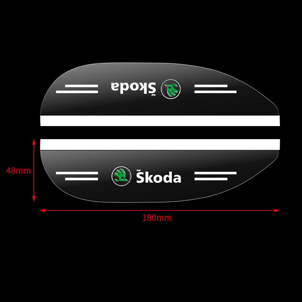Car Rear View Mirror Rain Eyebrow Cover Sun Shade Protector For Skoda Octavia Mk3 Fabia 2 Superb 2 Kamiq Kodiaq VRS