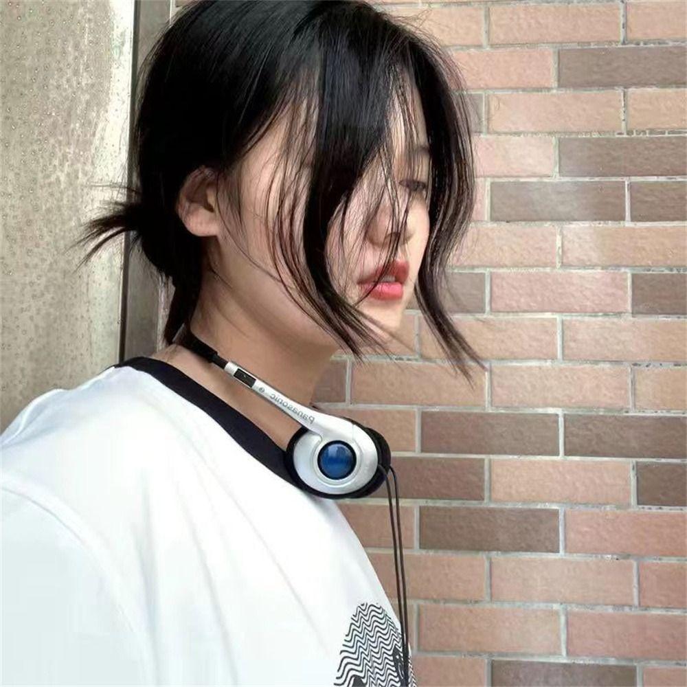 Millennium Wind Y2K Headphone Personality Wired Headphone Classic Retro Headset  CD/Walkman/Mp3