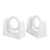 8pcs Rotatable Design Curtain Pole Holder No Drill Curtain Rod Holder  Wall Mount