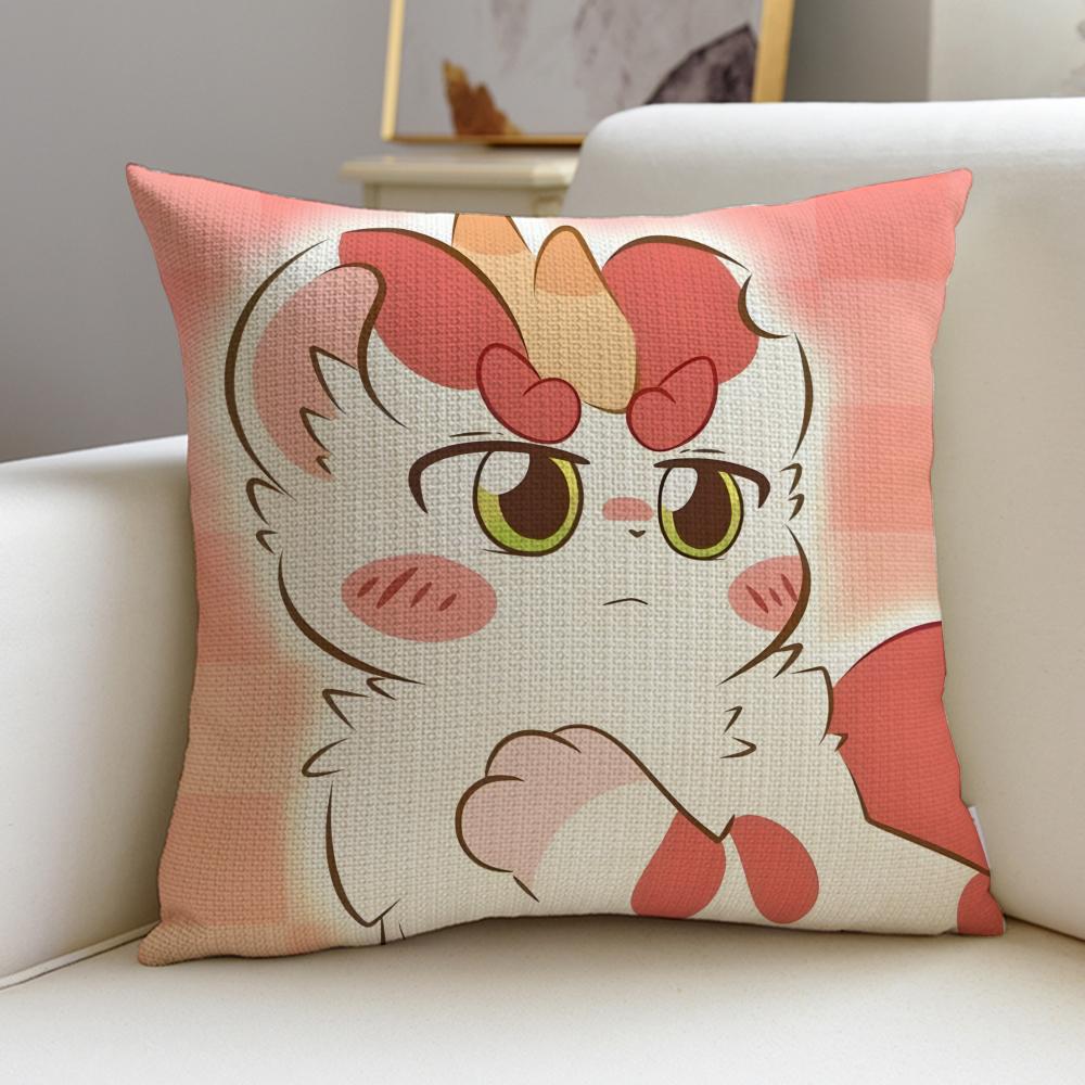 Magical Cute Fabulous BeastsS Cushion Cover Breathable and skinfriendly linen pillowcase square removable and washable cushion