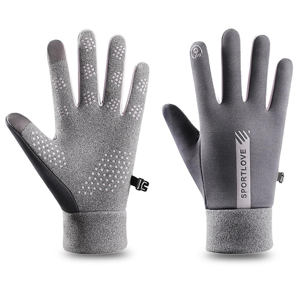 Cold Resistance Winter Gloves Thermal Fleece Ski Gloves Convenient Driving Mittens  for Woman Man
