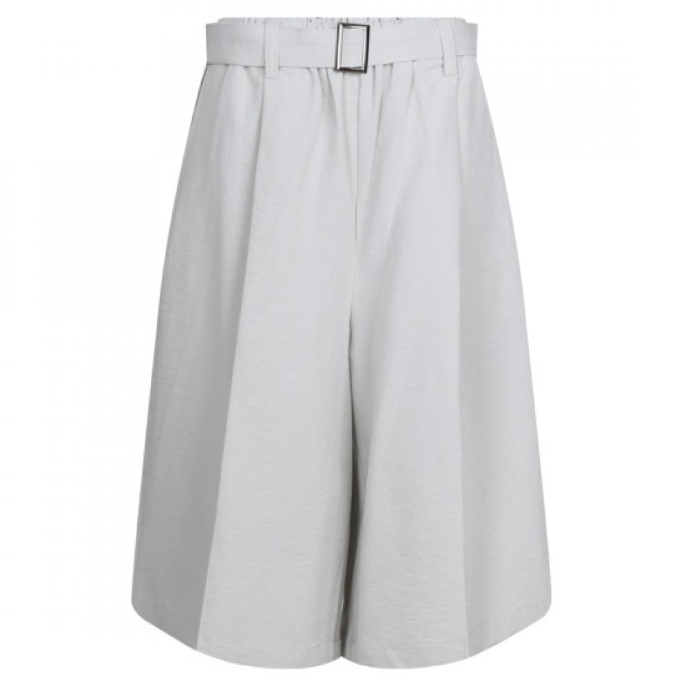Shop Women Waistband Bermuda Culottes Summer Pants Ash Beige Fwb Wpt 21303