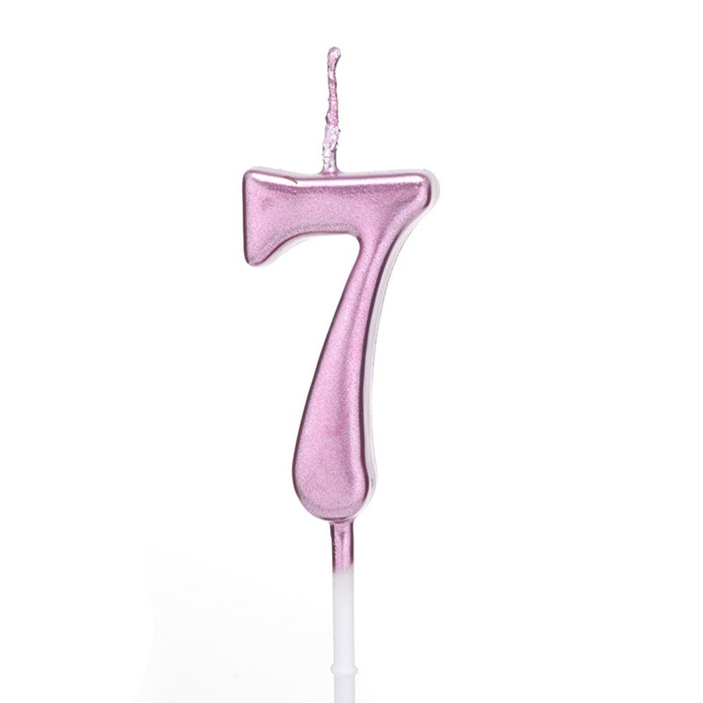 1 PC 0-9 Party Supplies Ornaments Cupcake Decor Cake Topper Number Candles Happy Birthday