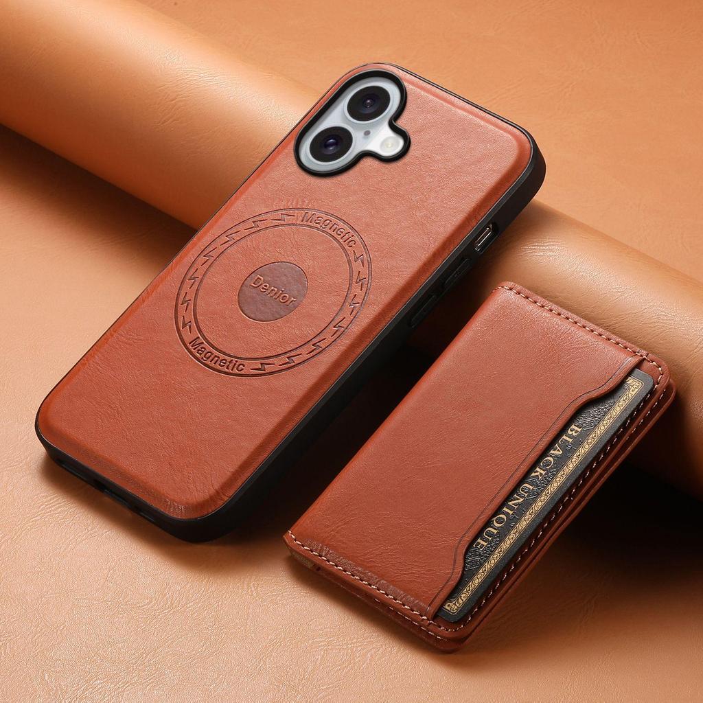 Denior iPhone 17 Pro Max Magnetic Card Holder & Stand Case, Compatible with 16 Pro.