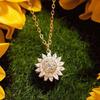 Zircon Necklace Can Be Turned Pendant Clavicle Chain Campus Style Simple Jewelry
