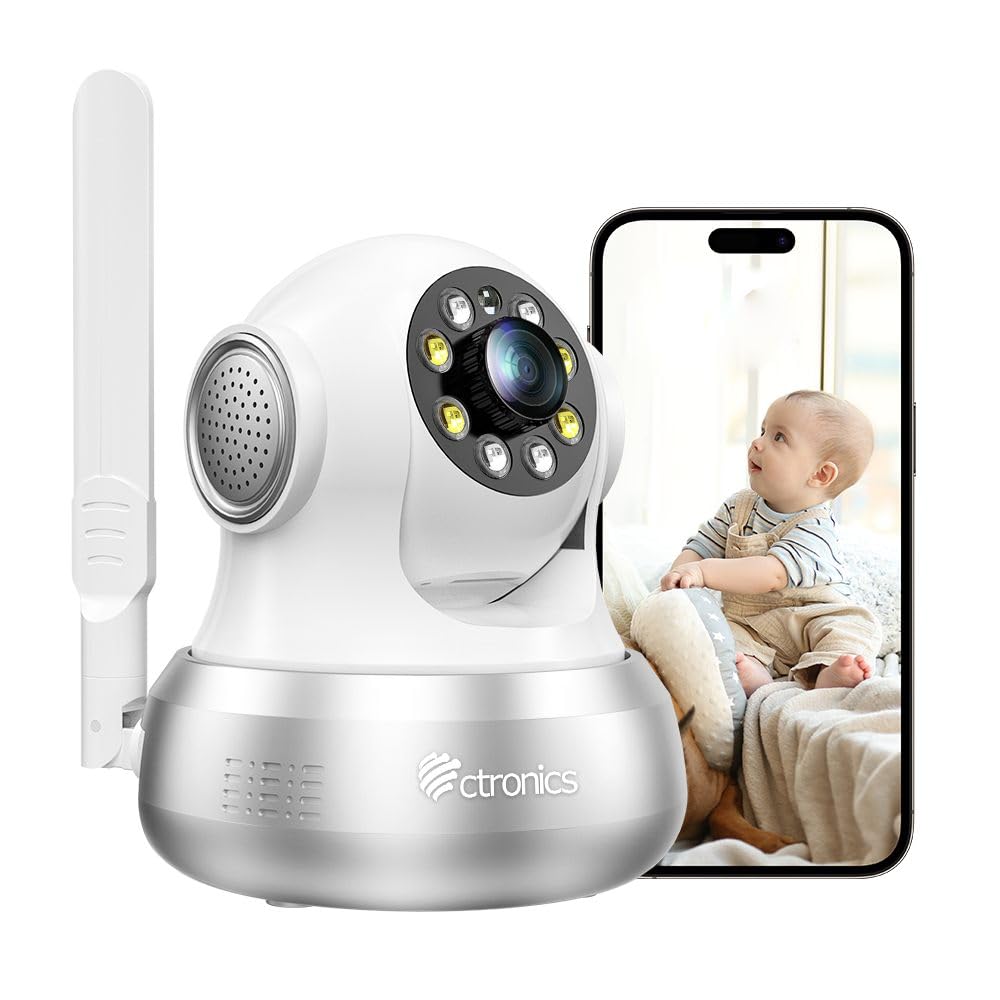 

WiFi required 4G Ctronics Security Auto Surveillance PC Pet Continuous Smart Night Voice and Light SIM Card 300MB Data AI Alarm Wall Pan Family Cloud сірий колір