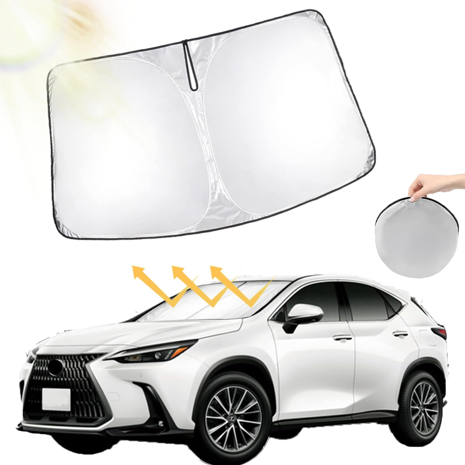 

Последний и улучшенный Oricarmes Lexus NX 20 серии Солнцезащитный экран на лобовое стекло Затемняющий Изоляционный Солнцезащитный экран Сон в машине В комплекте сумка для хранения Lexus NX