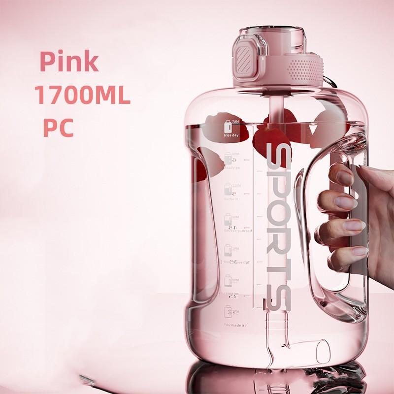 1700Ml/2500Ml/3800Ml Fitness Cup Bpa Free Drinking Bottle Large Capacity Portable Pc Sports Water Bottle with Straw